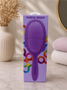 Framar Purple Reign Detangle Hair Brush Wet or Dry Use New